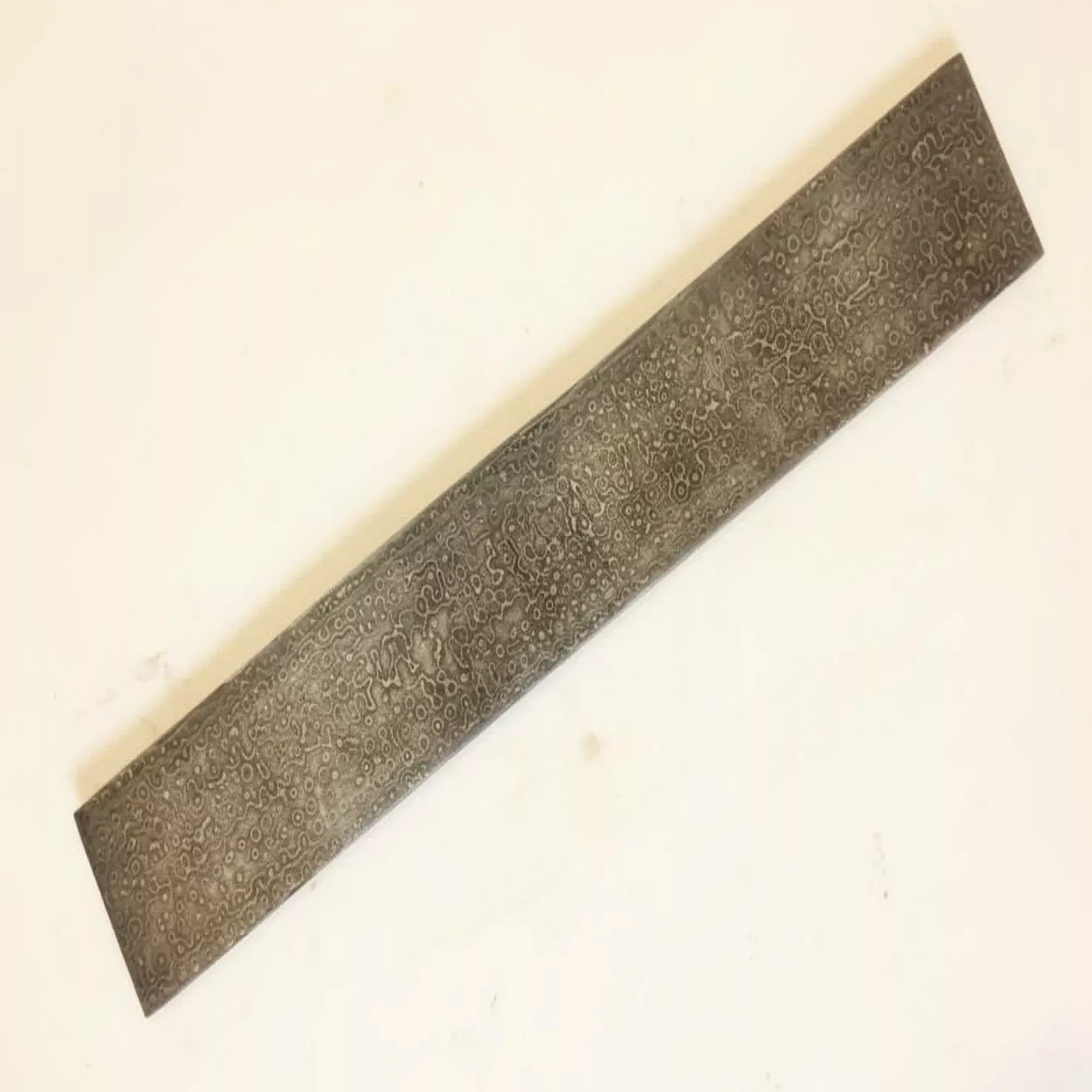 10 Inch Raindrop Pattern Damascus Steel Billet Bar for Knife Making and Bladesmith Stock