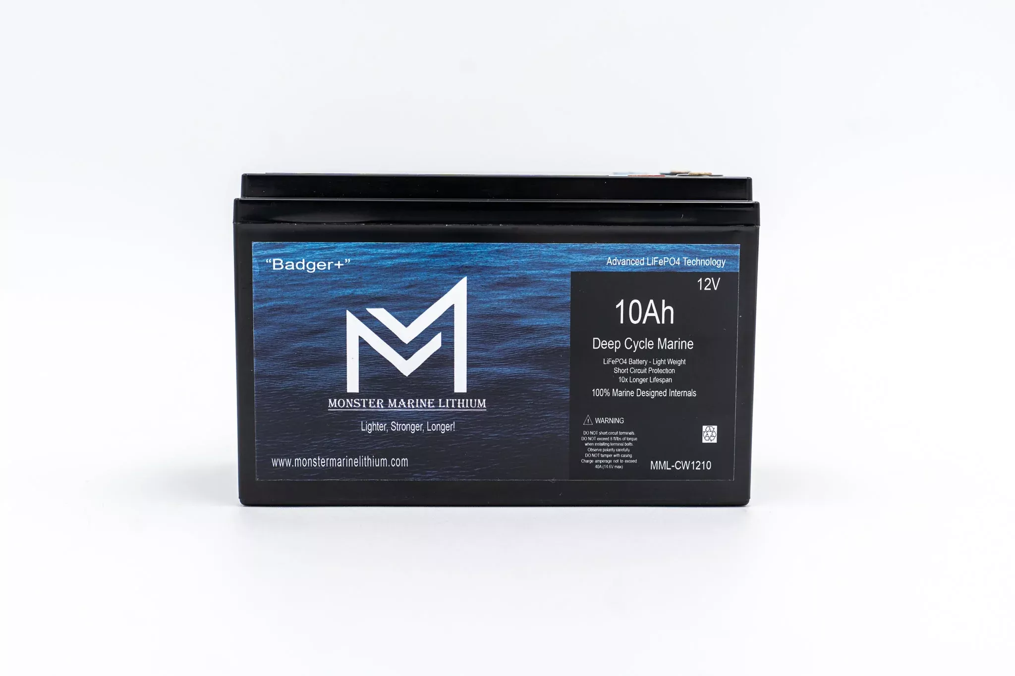 12v 10Ah Monster Marine Lithium Deep Cycle