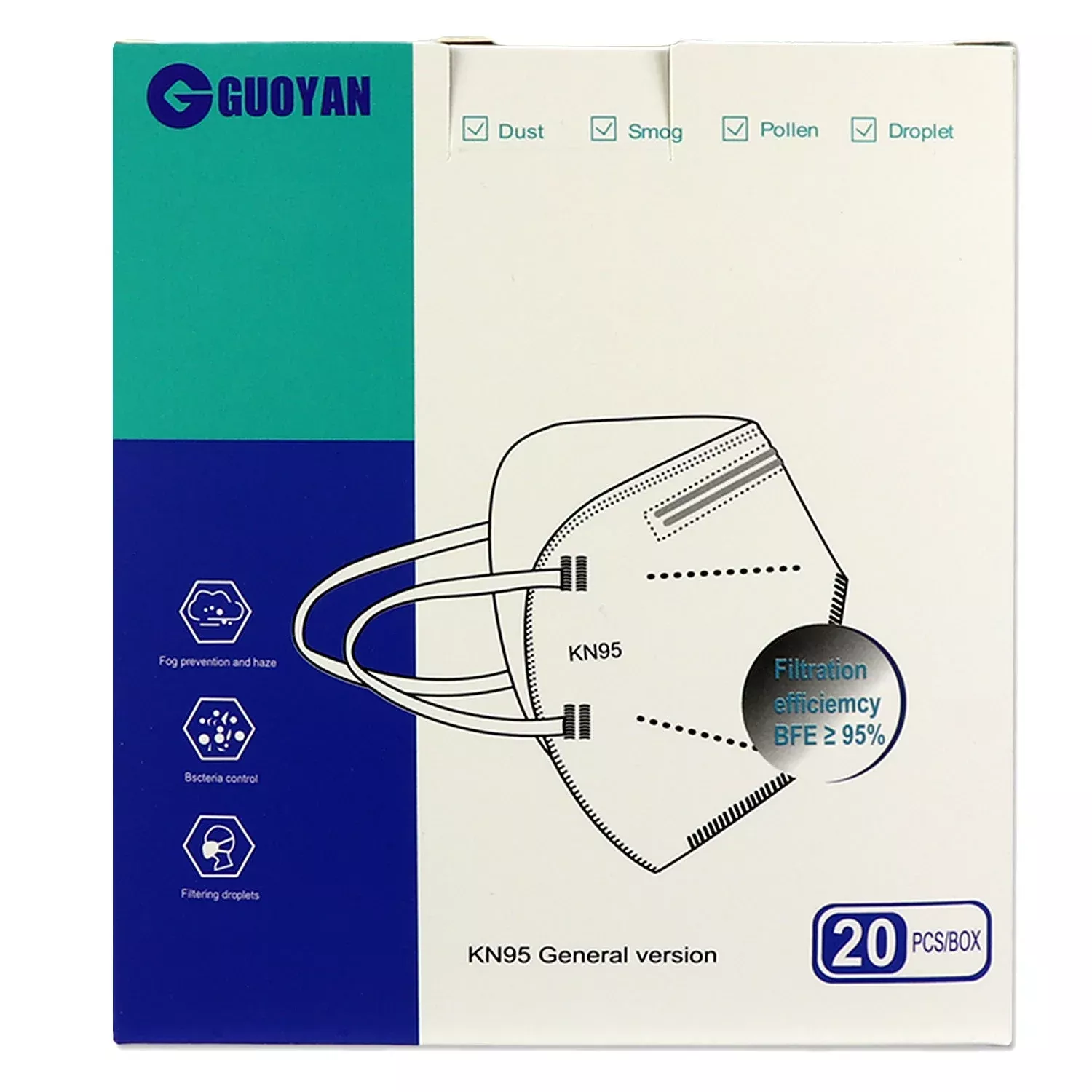 20 Pack of KN95 Masks