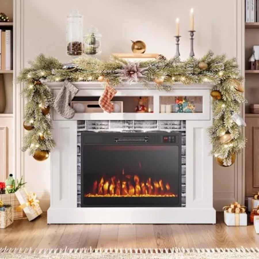 23 Inch Electric Fireplace Insert with Heater 1500W – Adjustable Flame Home Decor