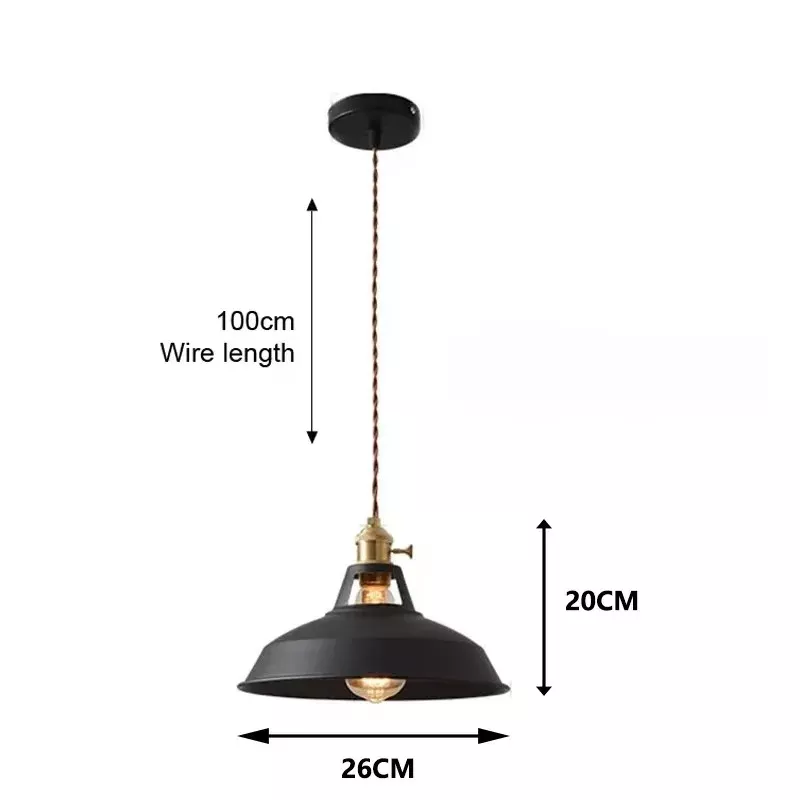 26cm LED Pendant Light 7-Color Dimmable Ceiling Lamp Scandinavian Wood Decor