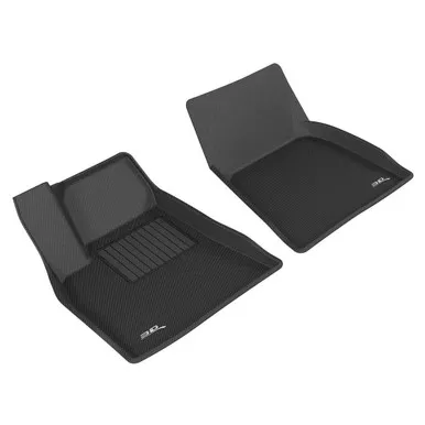 3D MAXPIDER Kagu Black All-Weather Floor Mats For Tesla Model S 2012-2014 (L1TL00011509)