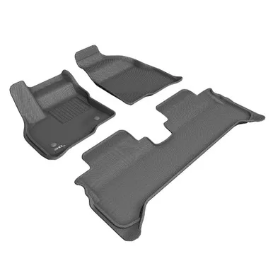 3D MAXPIDER Kagu Gray All-Weather Floor Mats For Chevrolet Bolt EV 2017-2022 (L1CH08701501)