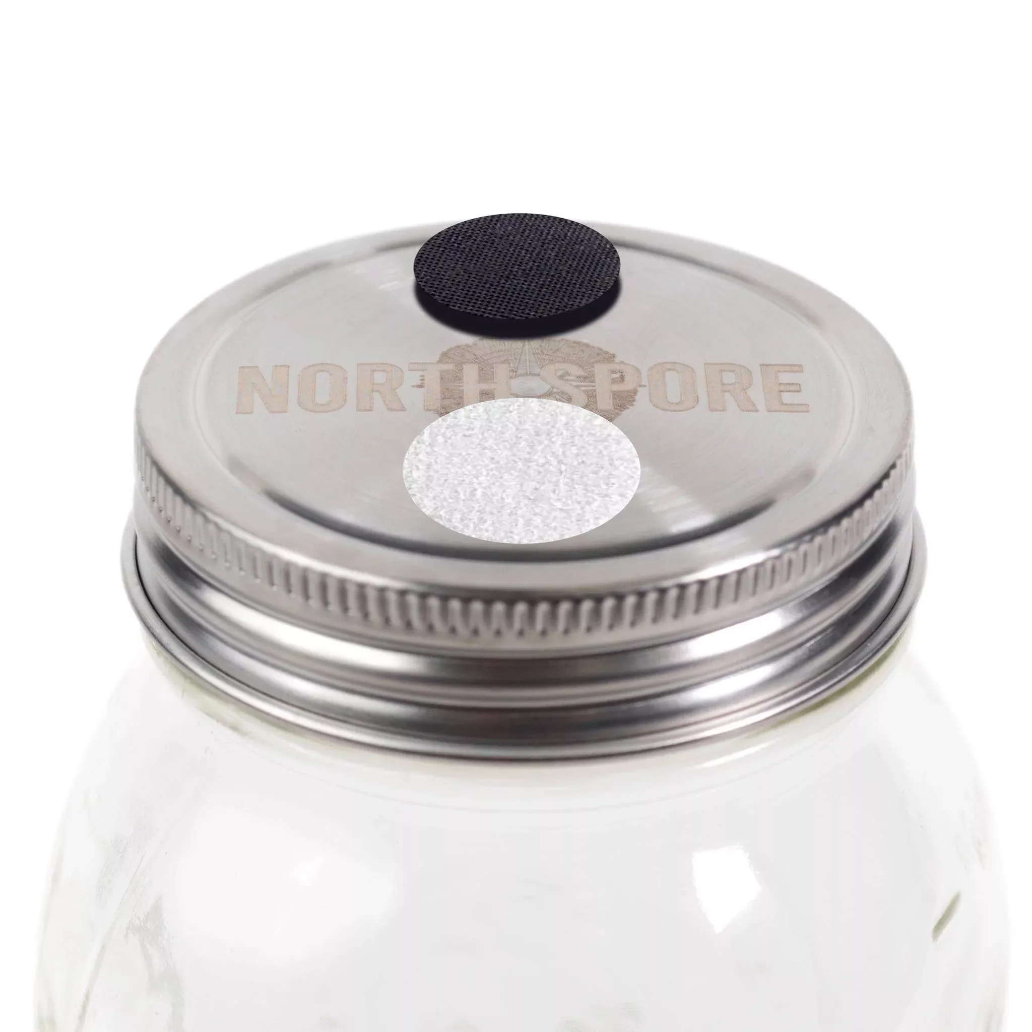 6 pc. ‘Regular Mouth’ Culture Jar Lid with Port & Filter