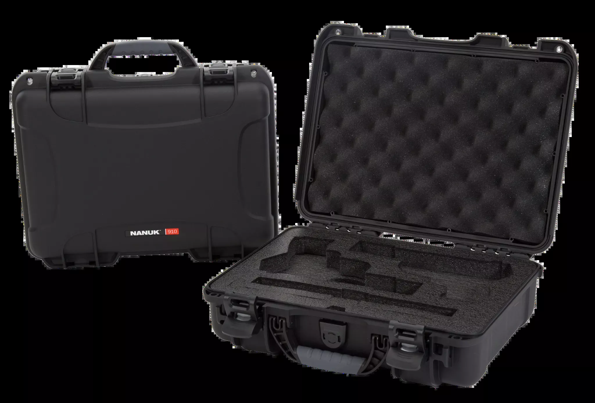 910 Classic 2 Up Pistol Case – Black