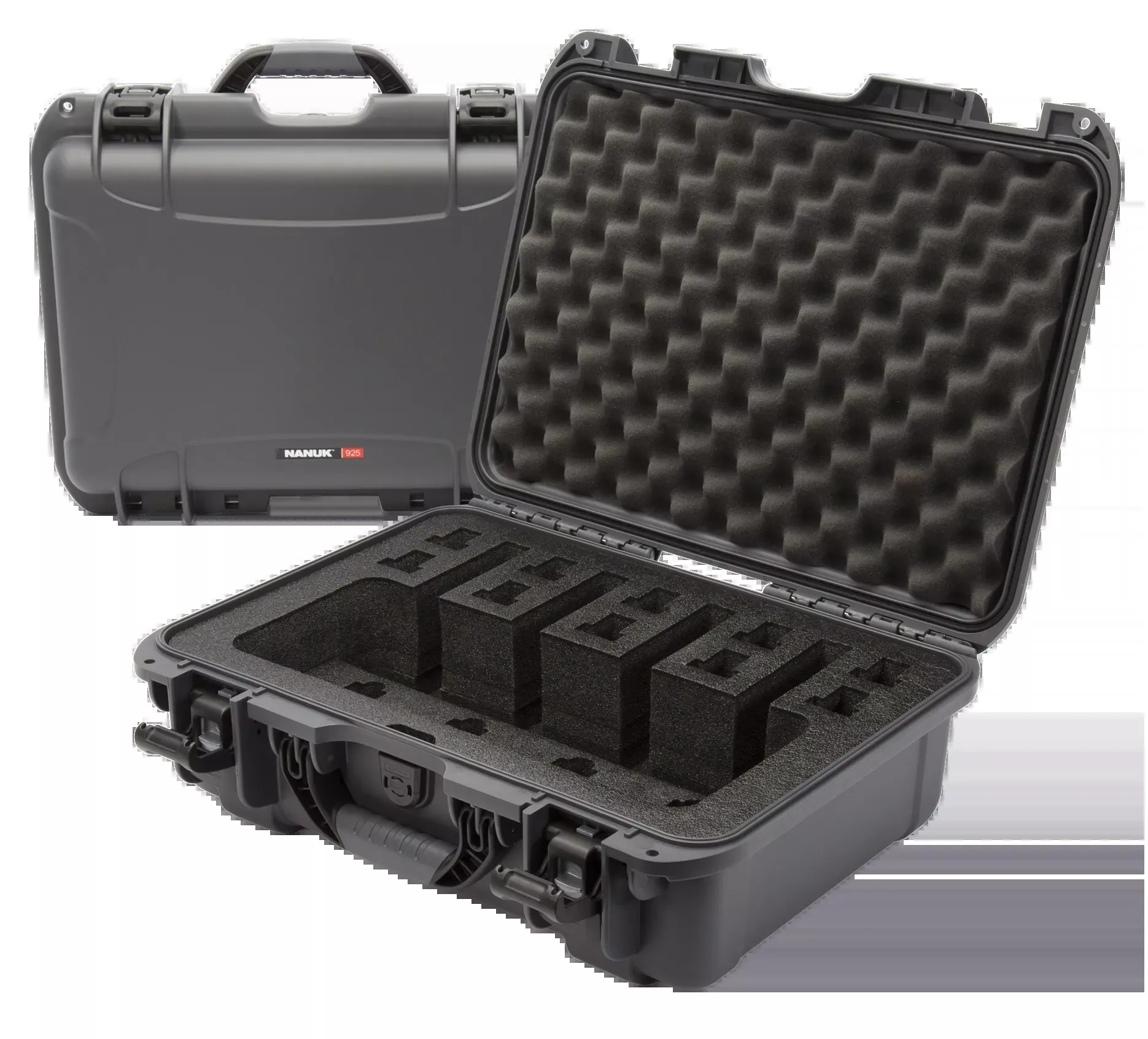 925 4 Up Pistol Case with Foam - Graphite