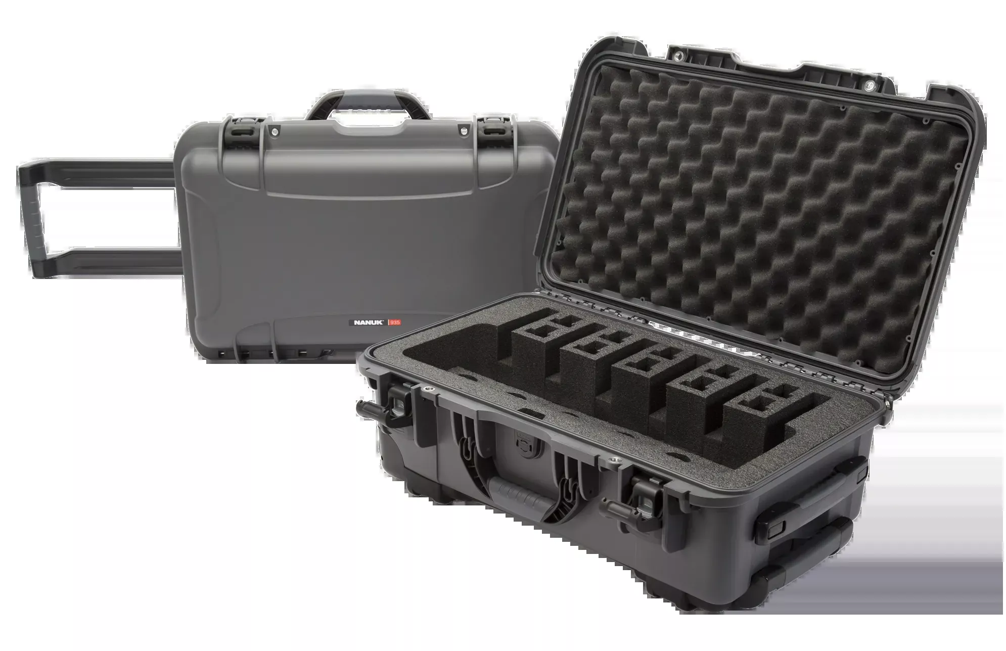 935 6 Up Pistol Case with Foam - Graphite