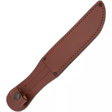 AA&E Leathercraft 6″ Fixed Blade Brown Leather Sheath