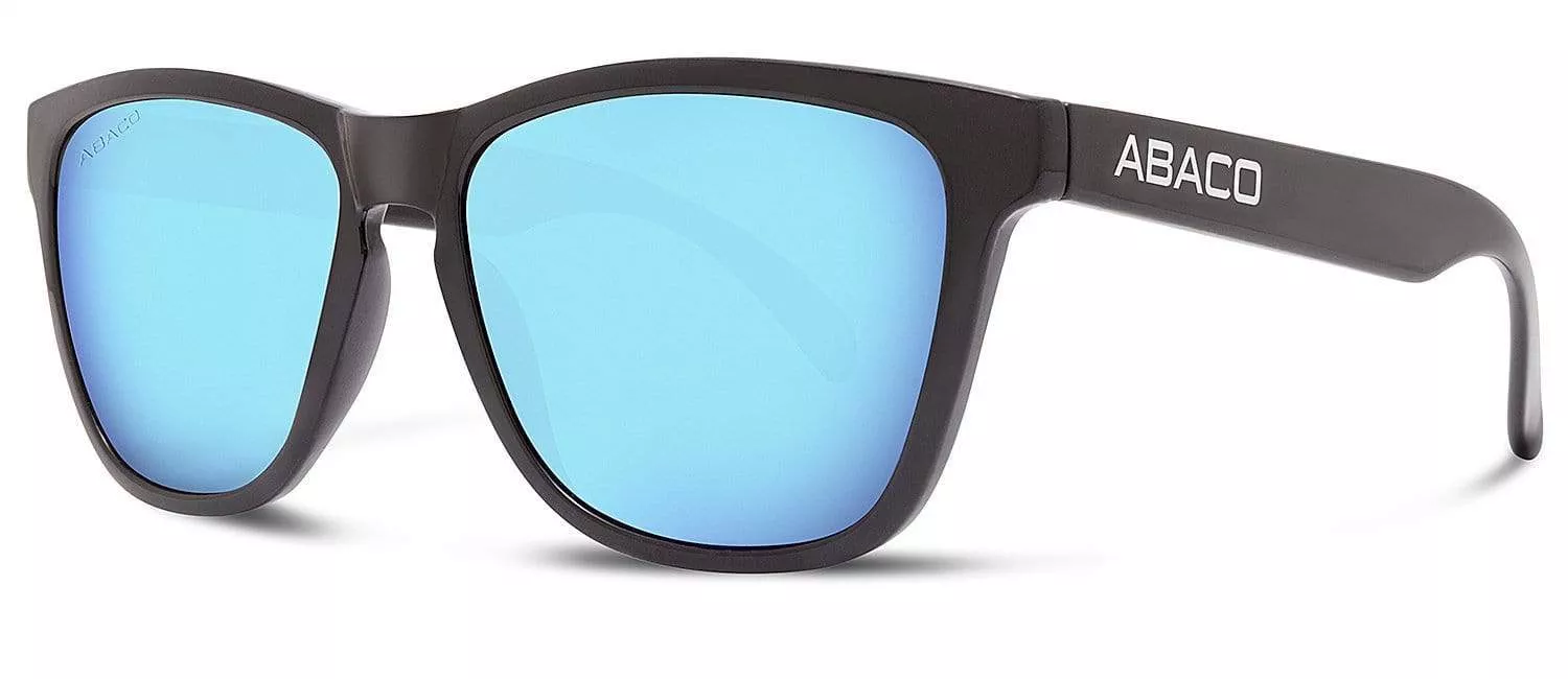 Abaco Kai Matte Black/Caribbean Blue Mirror