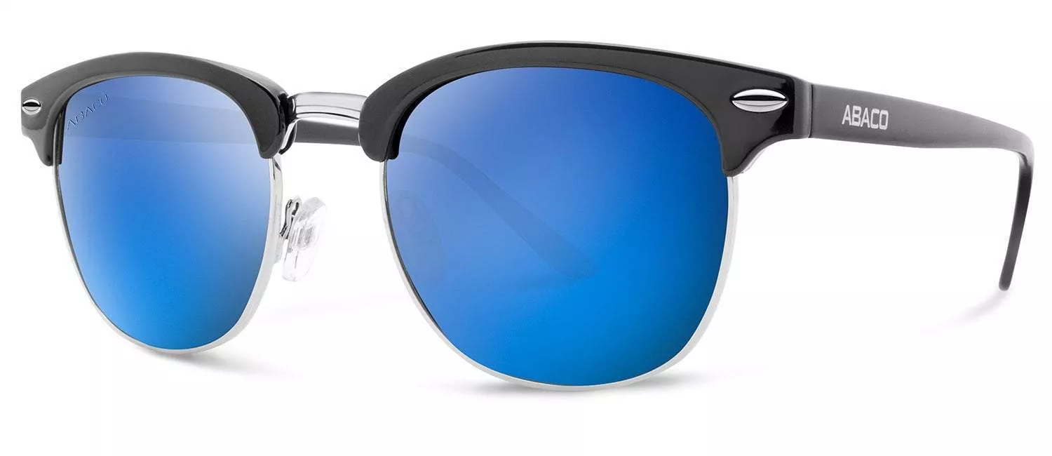 Abaco Montana Gloss Black/Deep Blue Mirror