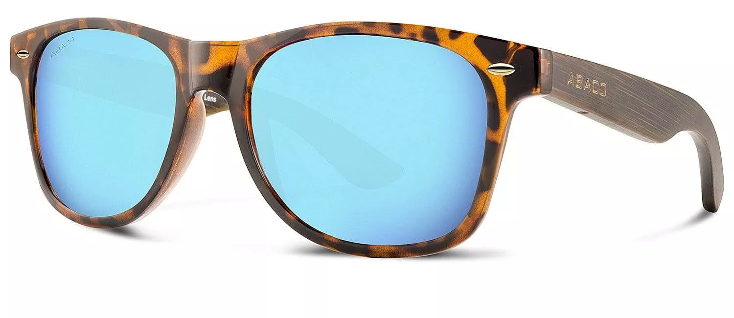Abaco Taylor Tortoise Natural Bamboo/Deep Blue Mirror