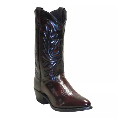 ABILENE Men’12in Black Cherry Western Boots (6461)