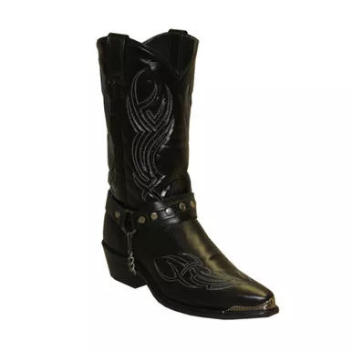 ABILENE Men’s 12in Black Cowhide Western Boots (3010)