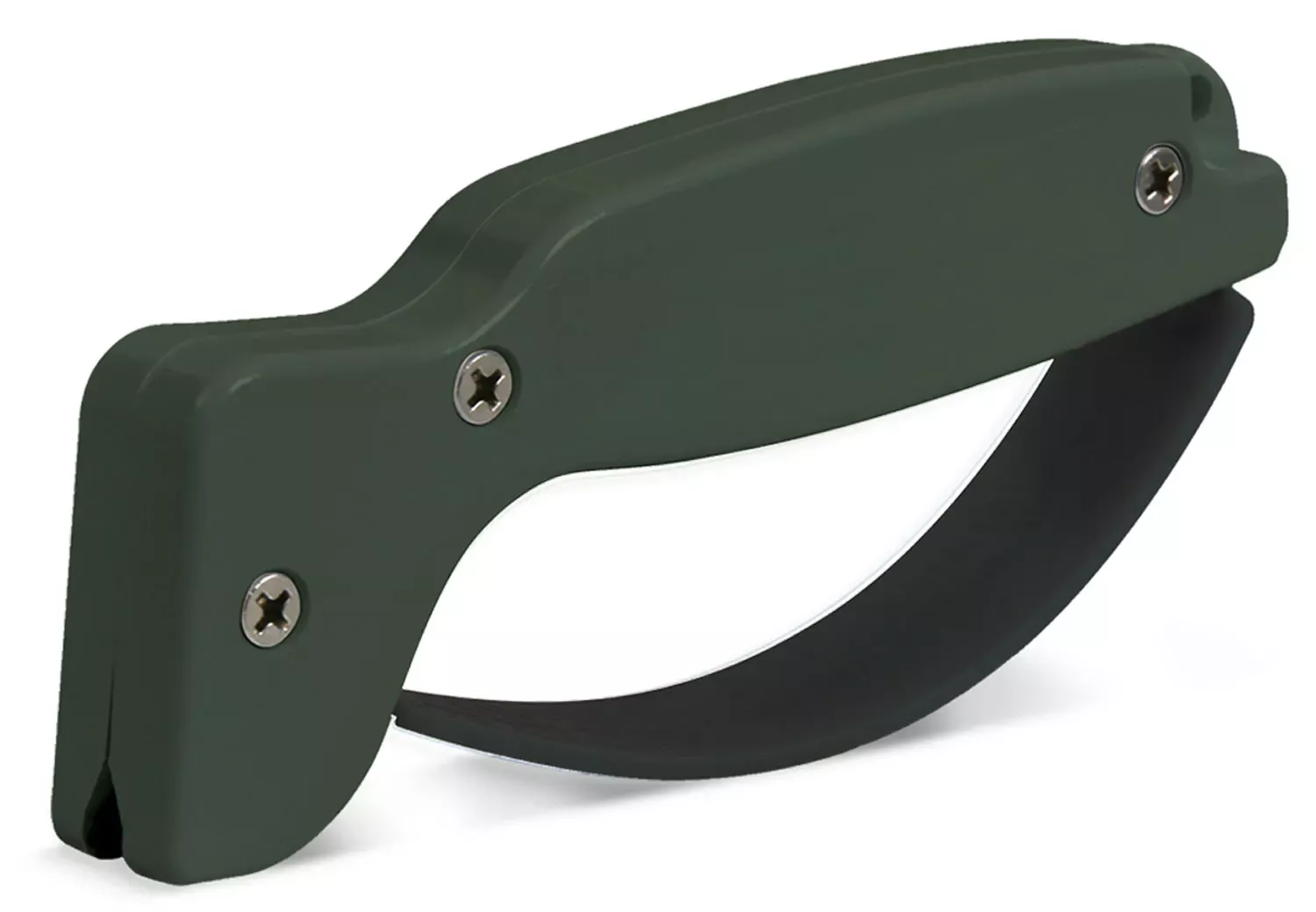 AccuSharp Knife Sharpener Hand Held Hard Diamond Sharpener Ergonomic Olive Drab Handle
