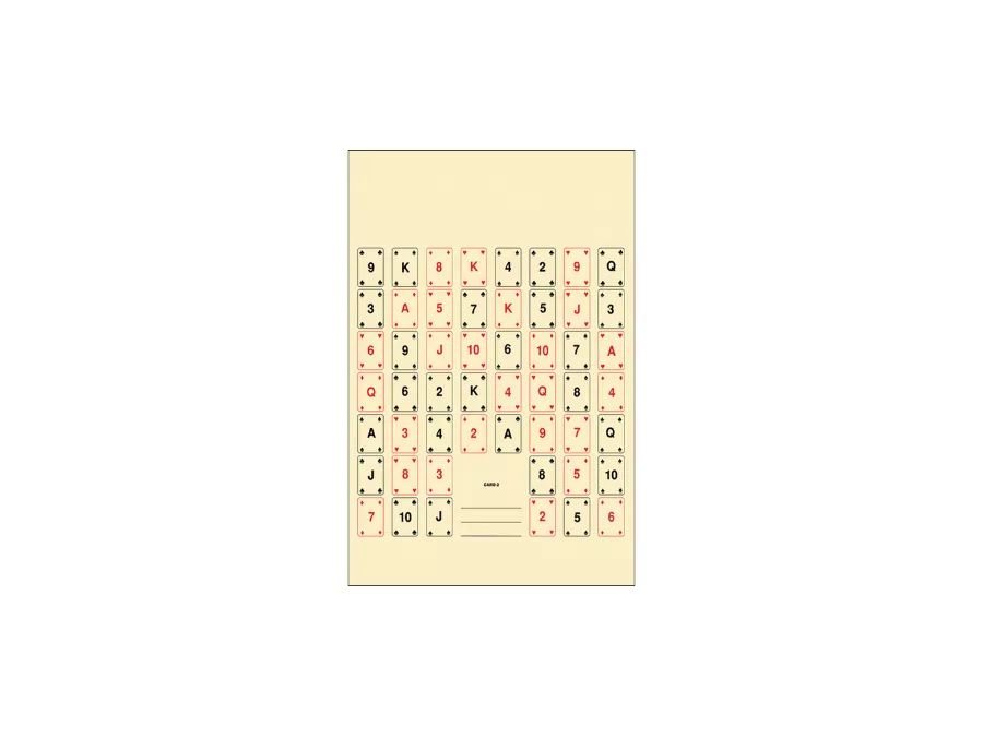 Action Target Entertainment 52 Playing Cards Paper Target, 100