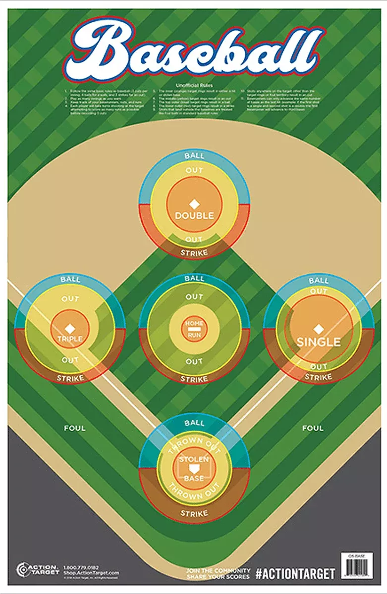 Action Target Inc Action, Action Gsbase100Baseball100 Bx