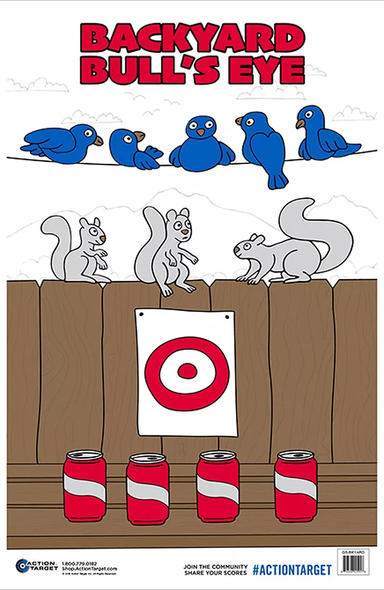 Action Target Inc Action, Action Gsbkyard100Backyard Bullseye 100 Bx