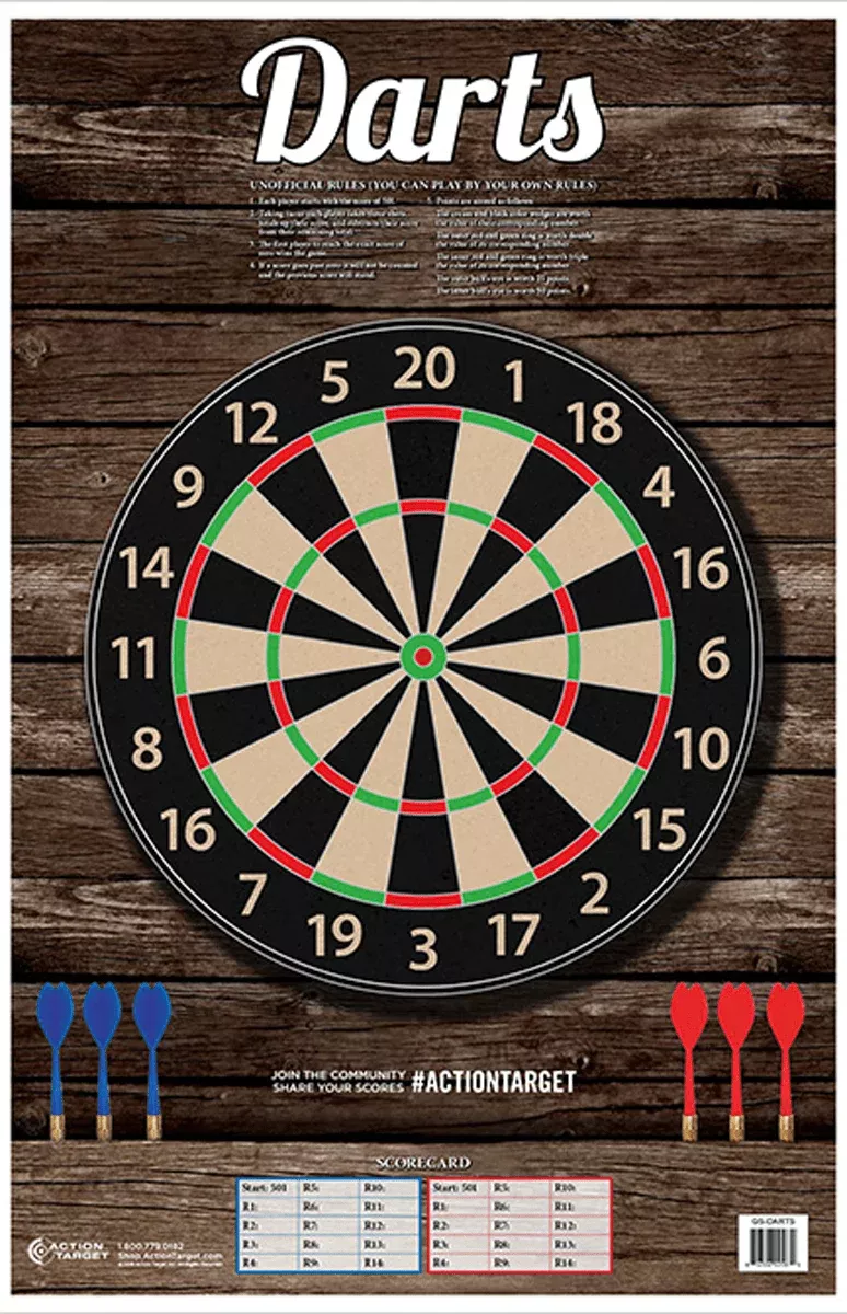 Action Target Inc Action, Action Gsdarts100 Darts 100 Bx