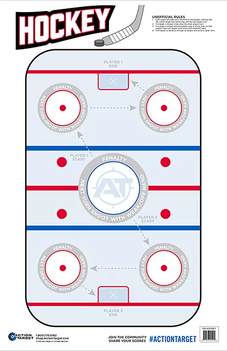 Action Target Inc Action, Action Gshockey100Hockey100 Bx