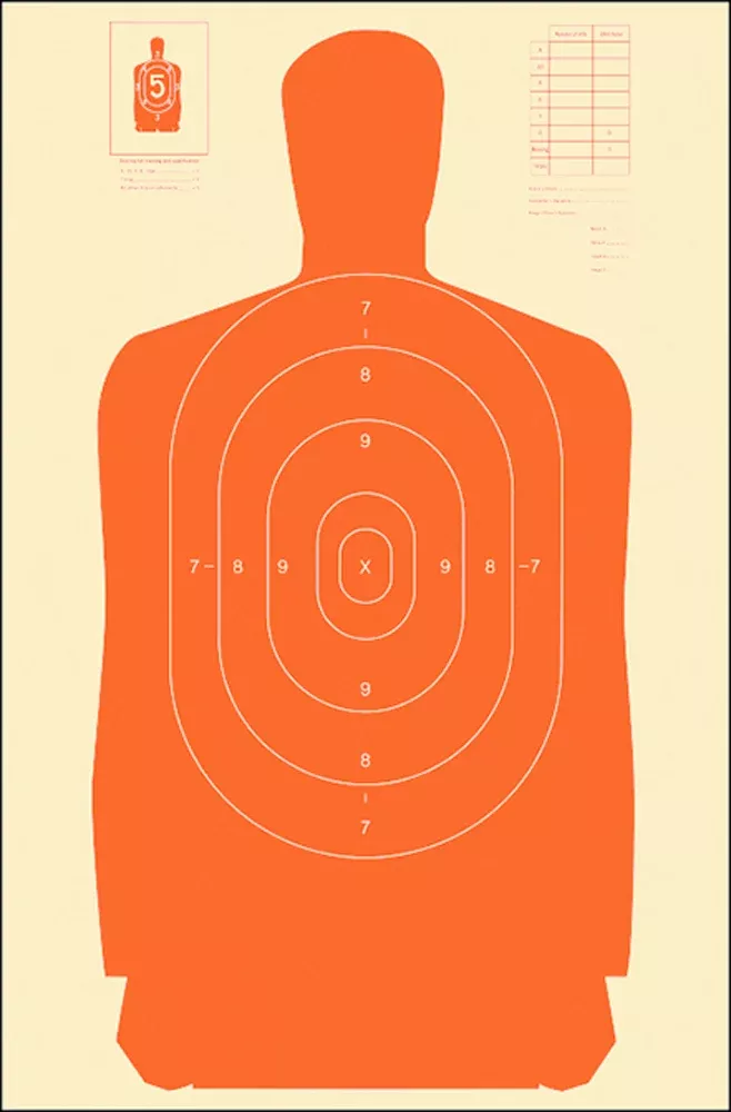 Action Target Inc B-27s, Action B-27sorangeTargets 100 Bx