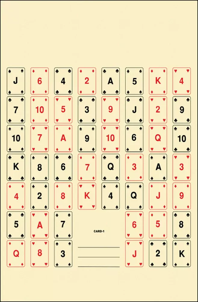 Action Target Inc Playing Card, Action Card1100Playing Card 1 Target100 Bx