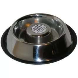 Advance Pet Products Stainless Steel Slow Feeding Dog Bowl – 58 oz.