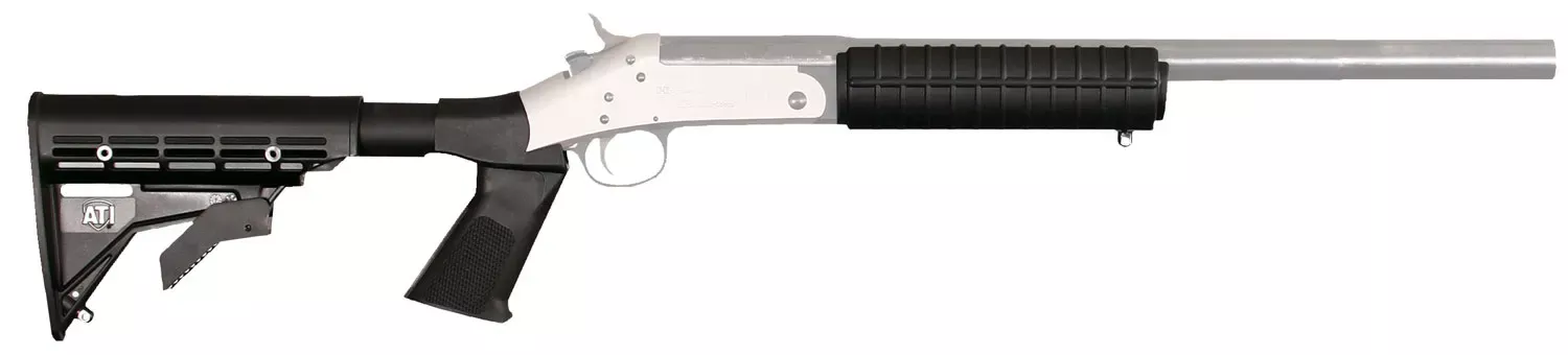 Advanced TechnologyShotforce Stock Package Pistol Grip Style Black Synthetic & Ribbed Forend for H&R, New England