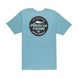 AFTCO Root Beer S/S T-Shirt - Aquifer Heather - M