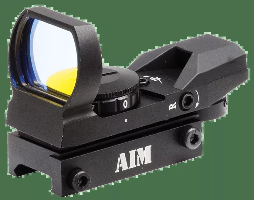 Aim Sports Reflex Classic Edition Matte Black 1x34mm Illuminated Red Multi Reticle; RT401