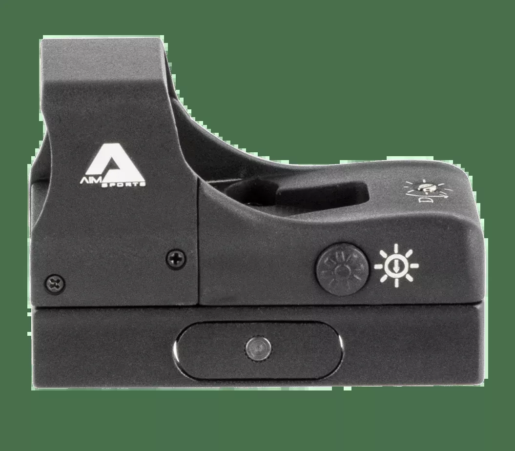 Aim Sports Reflex Compact Matte Black 1x27mm 3.5 MOA Illuminated Red Dot Reticle; RT5C1