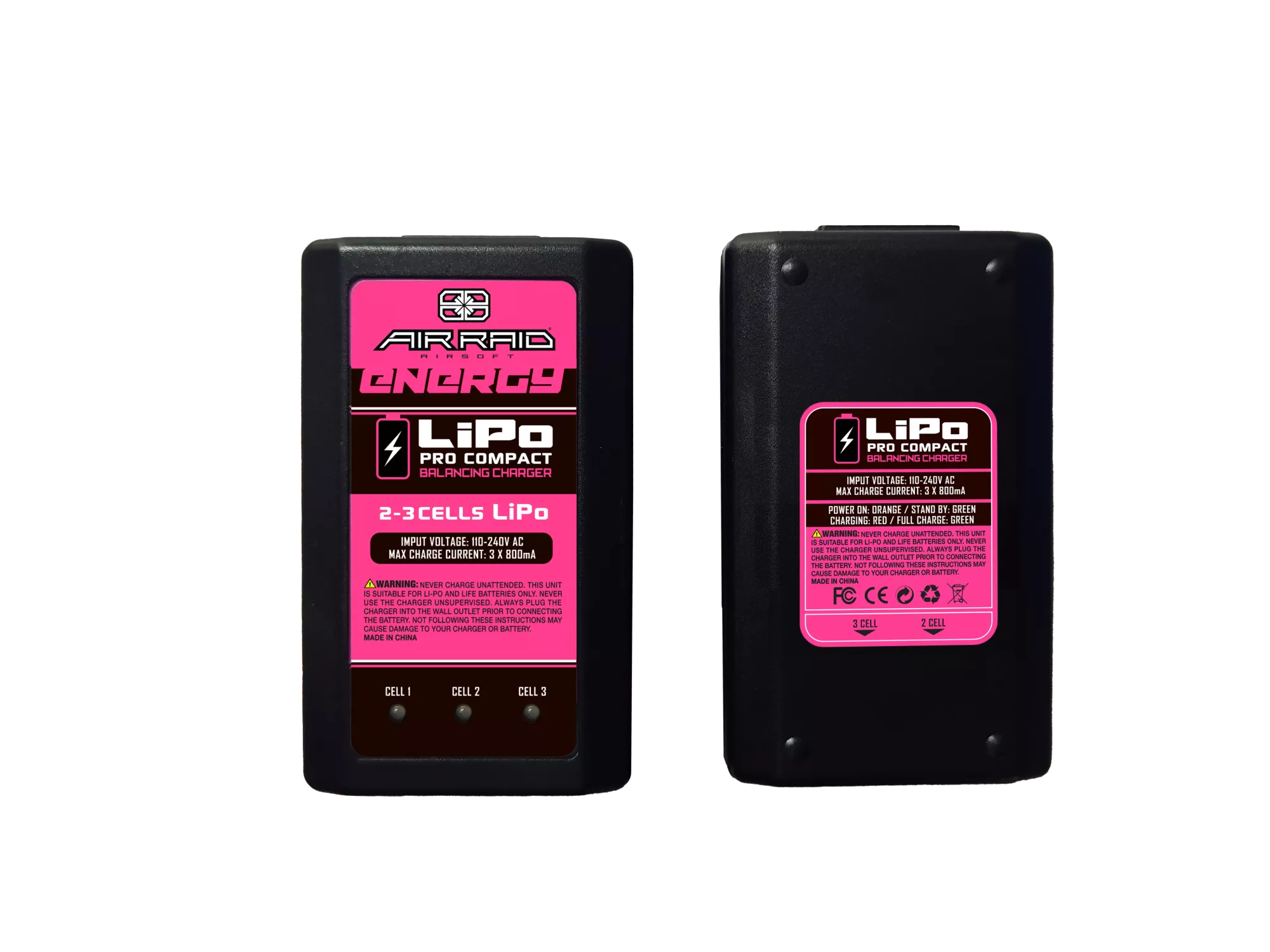 Air Raid Airsoft Compact Charger for 2-3 Cell LiPo Battery
