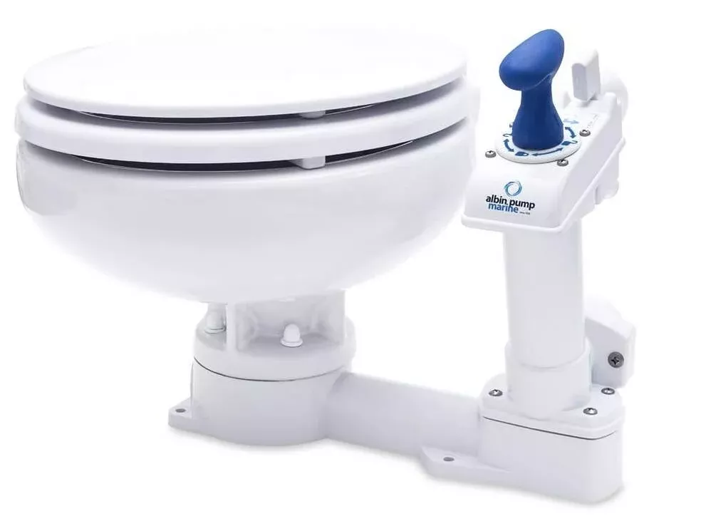 Albin Pump Marine Toilet Manual Compact Low• 07-01-003