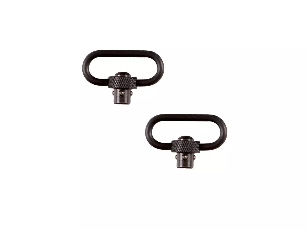 Allen Push Button QD Steel Gun Swivel, 1.25″ with Loop, Black