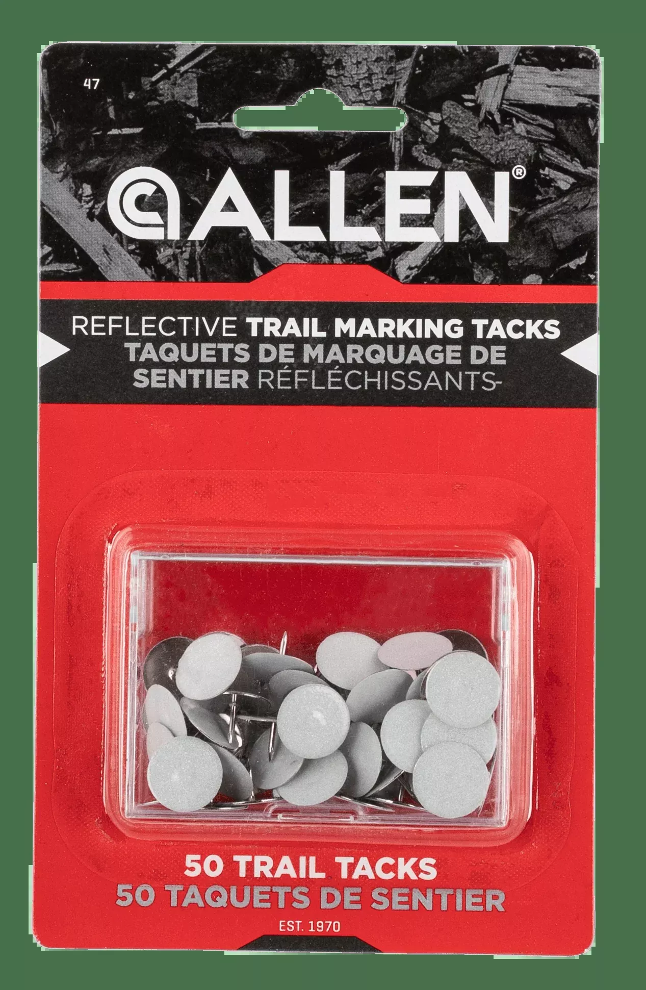 Allen Trail Marking Tacks, Allen 47Tack Reflective Trail Marking