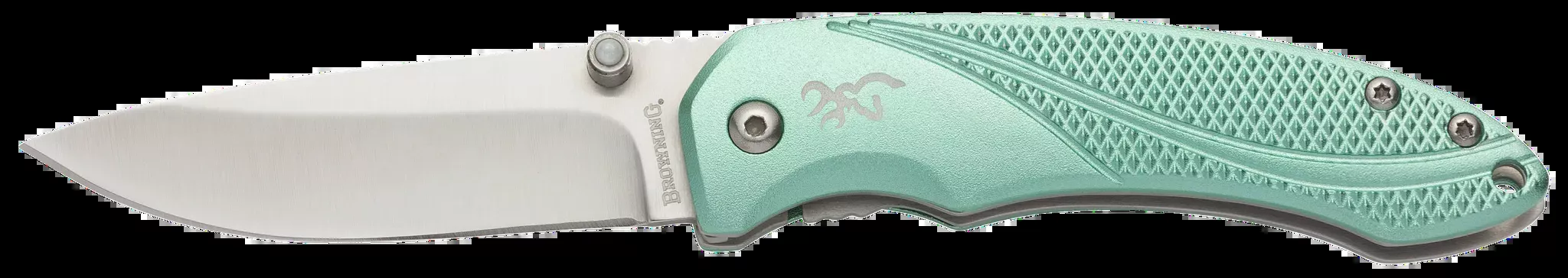 Allure EDC 2.88″ Folding Drop Point Plain Folding Knife – Mint Green