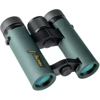 Alpen Wings Binoculars 8×26 Wide Angle, Open Bridge, Bak4 Glass, Green