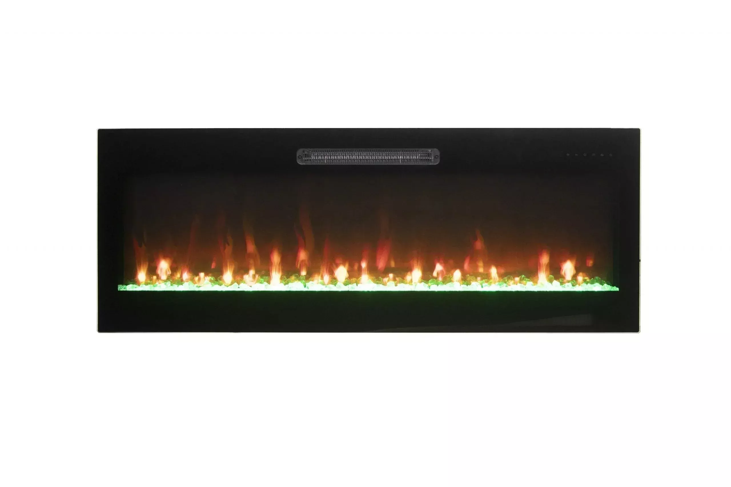 Amantii Fire & Ice Evolution 50″ Linear Electric Fireplace with Multi-Color Flame Effects
