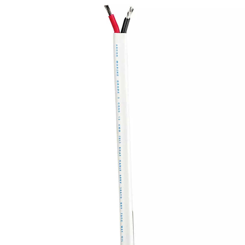 Ancor Standard Duplex Cable – Flat 8/2 – 2x8mm² – Red/Black – Sold By The Foot