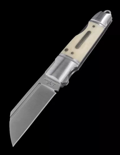 Andre de Villers Micro Butcher Bone Lockback Folding Knife