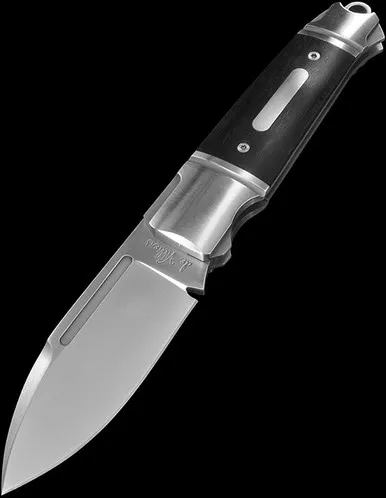 Andre de Villiers Impi Ebony Folding Knife