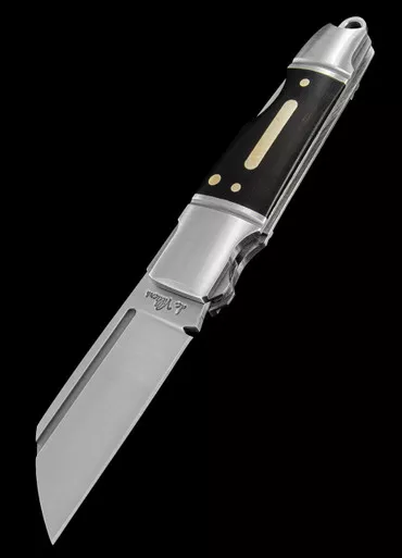 Andre de Villiers Micro Butcher Ebony Back Lock Folding Blade