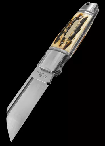 Andre de Villiers Pocket Butcher Jigged Bone Shield Folding Knife