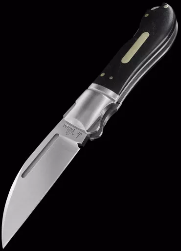 Andre de Villiers Swayback Ebony Folding Knife