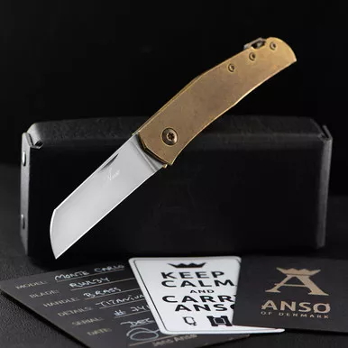 Anso Monte Carlo RWL34 x Brass Custom Knife