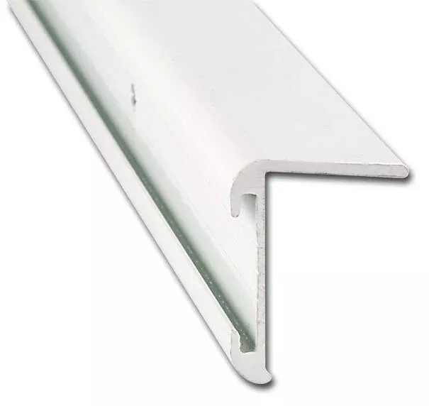 AP Products 8′ Long Leg Insert Corner Molding, Polar White• 021-85201-8