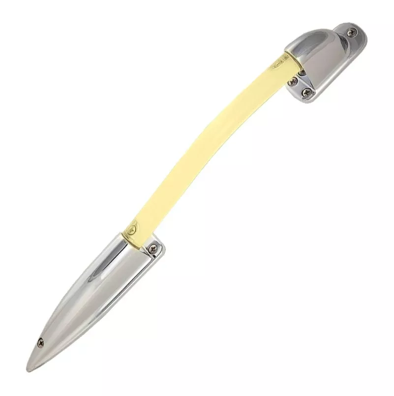 AP Products Lighted Assist Handle S Curve, w/Chrome Brackets• 005-5500-L