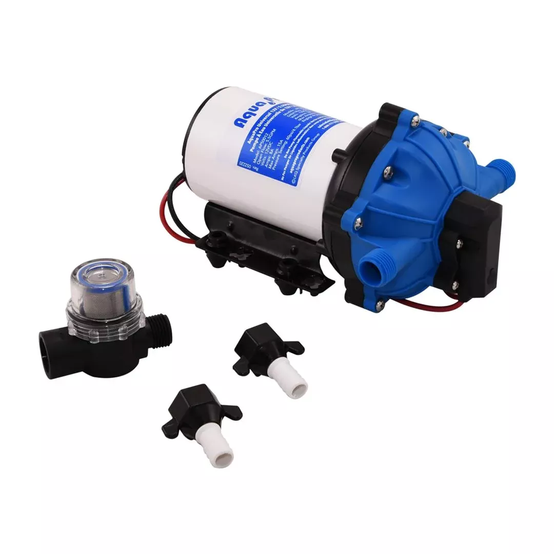 Aqua Pro 5.5 GPM 12 VDC Self-Priming Water Pump with Strainer• 21863