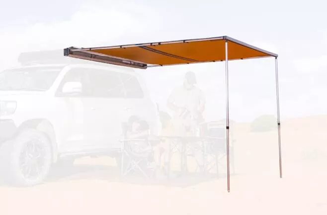 ARB Hard Case Awning with Light, Black, 8.2′ x 8.2’• 814412A
