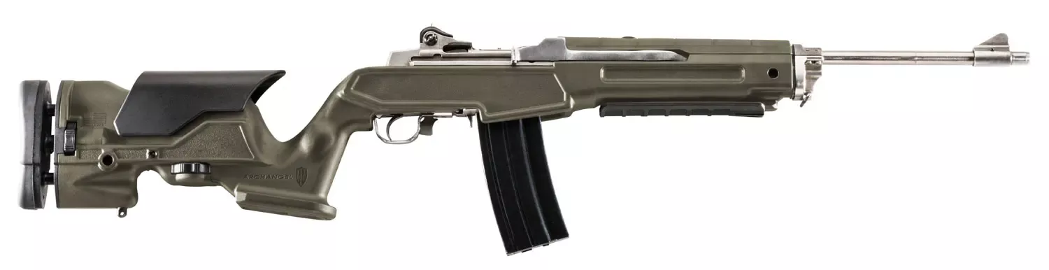 Archangel Precision StockOD Green Synthetic Fixed with Adjustable Cheek Riser for Ruger Mini-14, Mini Thirty