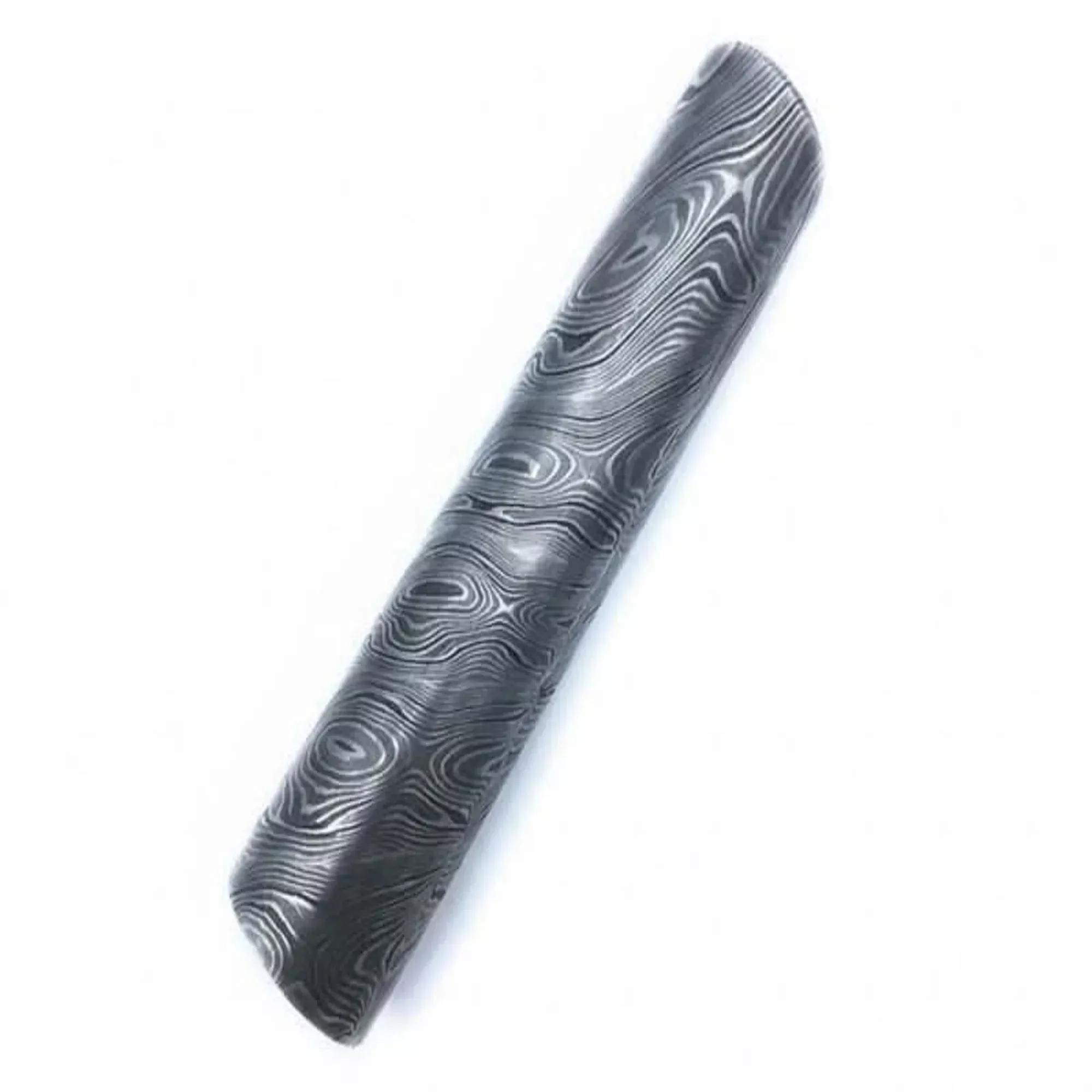 Ashgrain Damascus Rod Handmade 5.5 Inch Round Bar for Ring Making